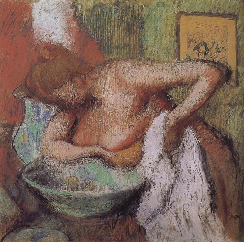 Edgar Degas Lady in the bathroom